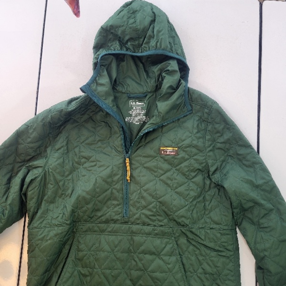 LLBean Katahdin 1/4 zip quilted pullover